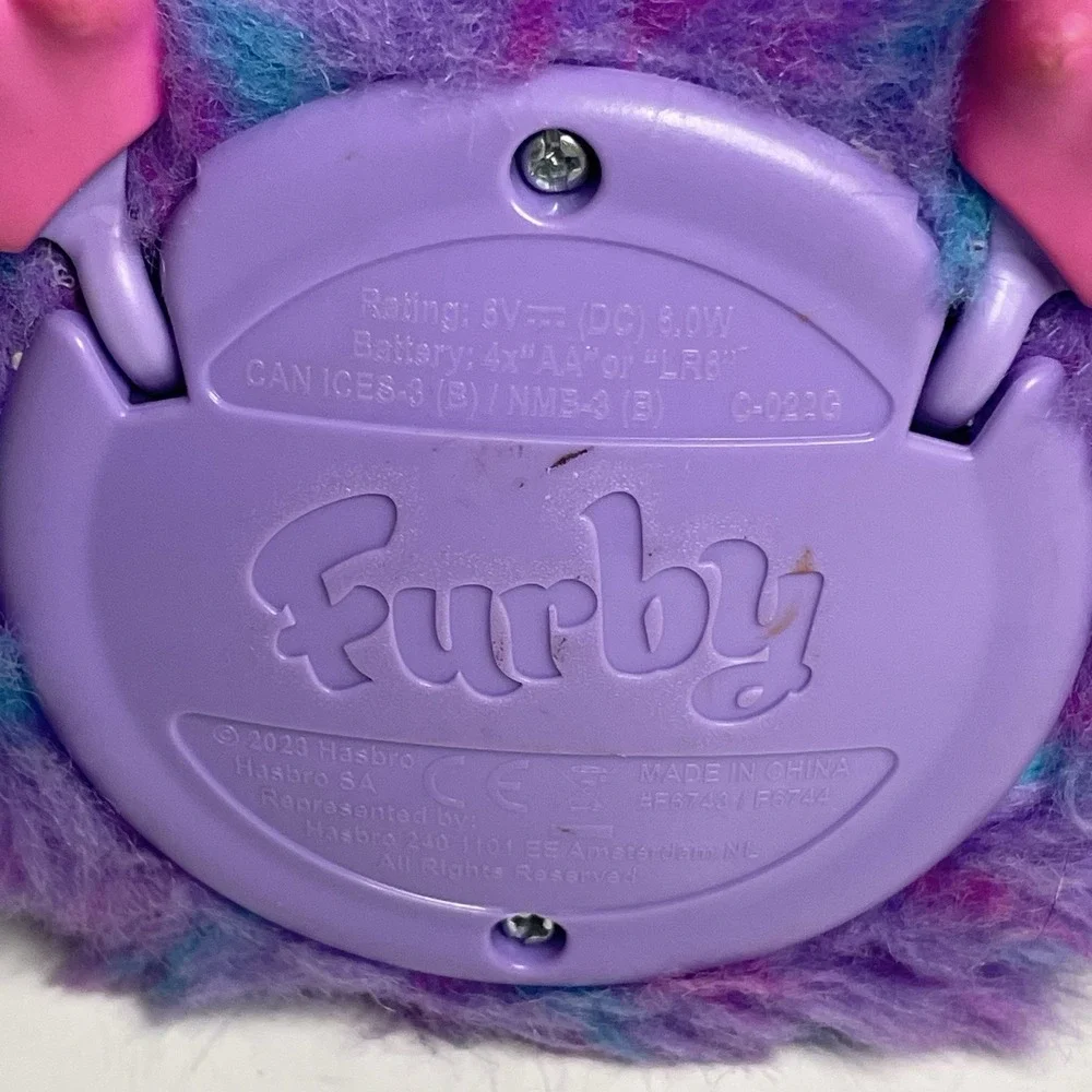 Hasbro Furby Interactive Purple  & Blue Talks Ears Move Light Up Talks TESTED